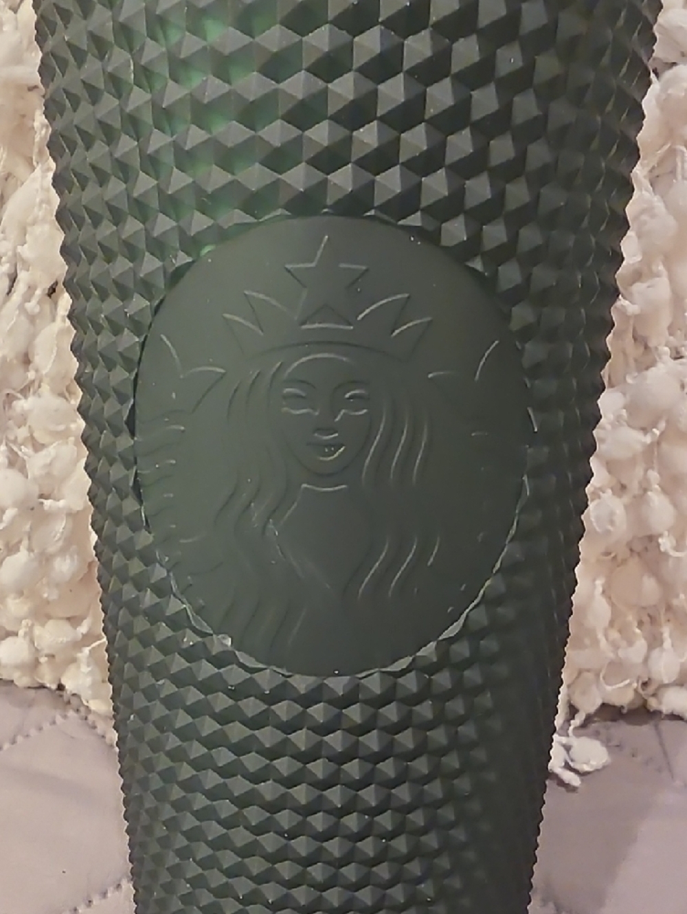 Starbucks 2021 Venti Matte Studded Tumbler - Forest Green 24oz. - Picture 2 of 9
